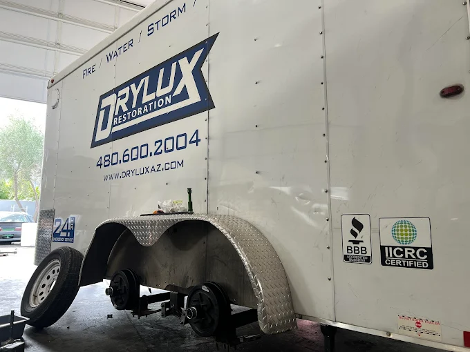 Fleet trailer in the shop bay ready for service